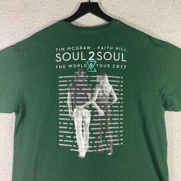 Tim McGraw Faith Hill World Tour T-Shirt Unisex Size 2XL XXL Adult Soul 2 Soul - Picture 9 of 11